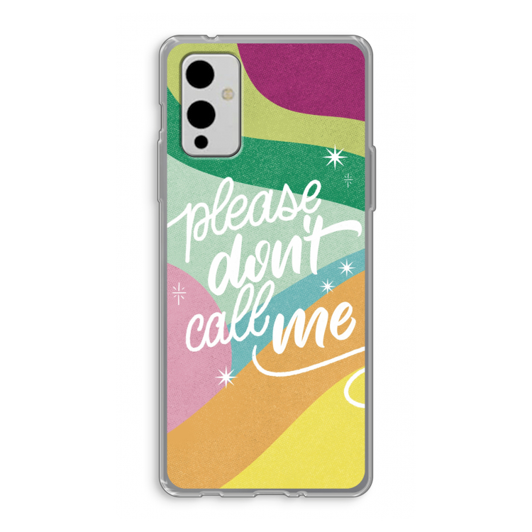 Don't call: OnePlus 9 Transparant Hoesje