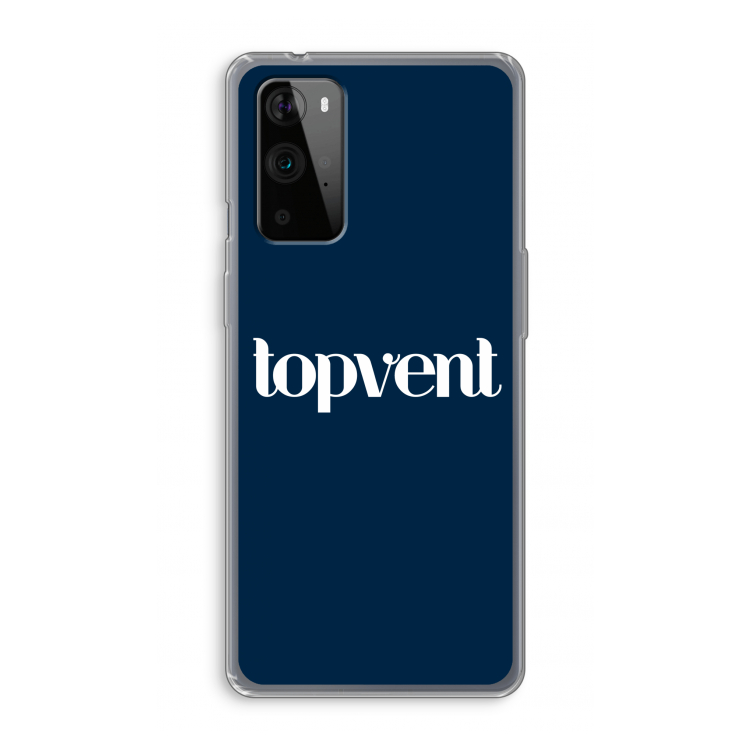 Topvent Navy: OnePlus 9 Pro Transparant Hoesje