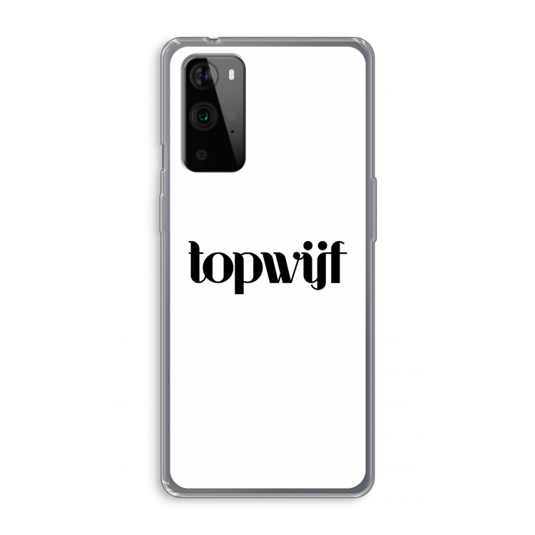 Topwijf Wit: OnePlus 9 Pro Transparant Hoesje