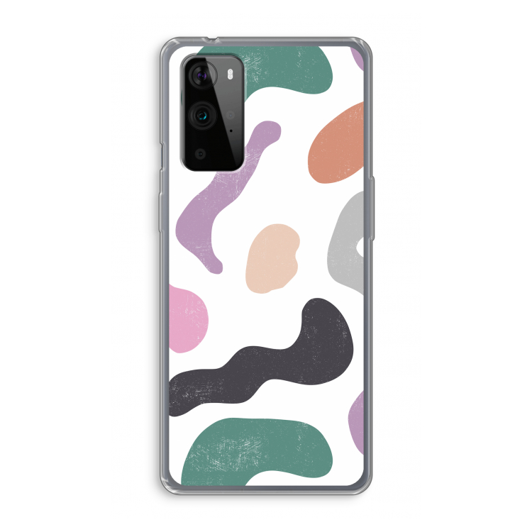 Memphis Shapes: OnePlus 9 Pro Transparant Hoesje