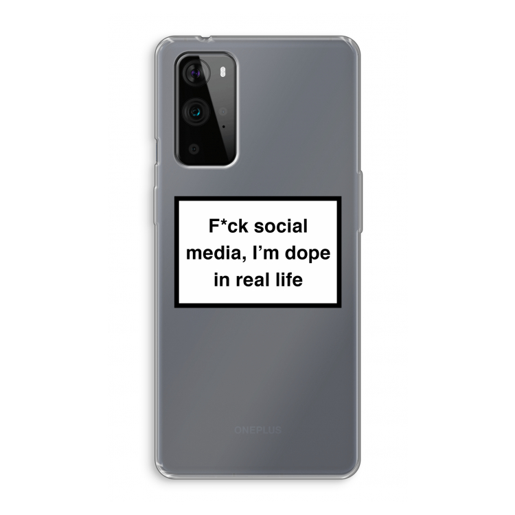 I'm dope: OnePlus 9 Pro Transparant Hoesje