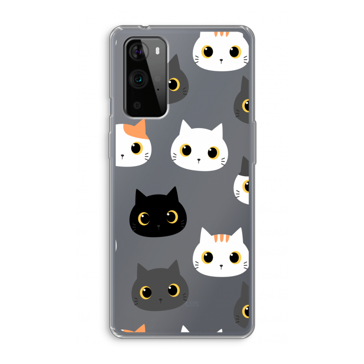 Katten: OnePlus 9 Pro Transparant Hoesje