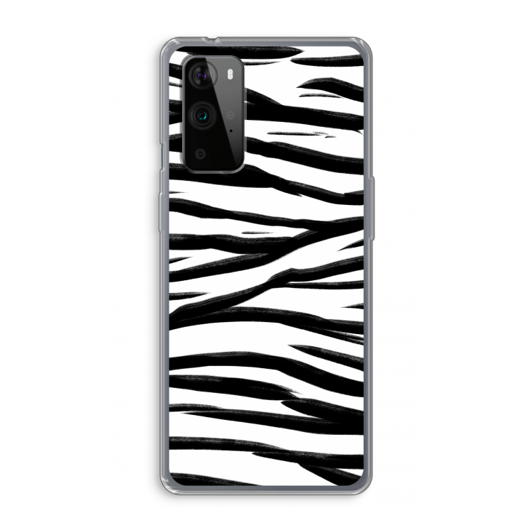 Zebra pattern: OnePlus 9 Pro Transparant Hoesje