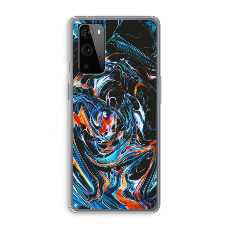 Black Unicorn: OnePlus 9 Pro Transparant Hoesje