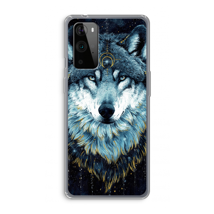 Darkness Wolf: OnePlus 9 Pro Transparant Hoesje
