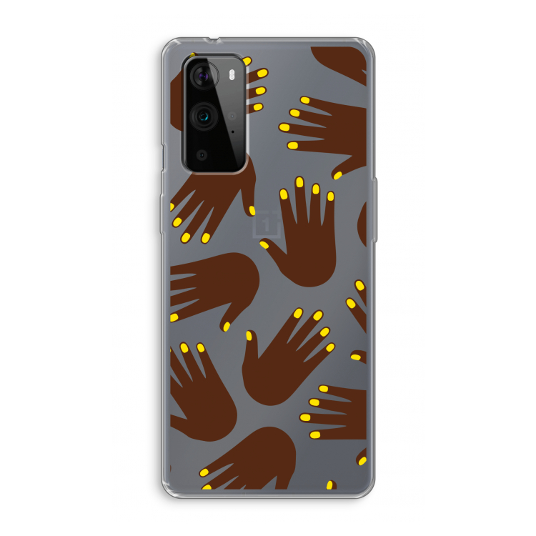 Hands dark: OnePlus 9 Pro Transparant Hoesje