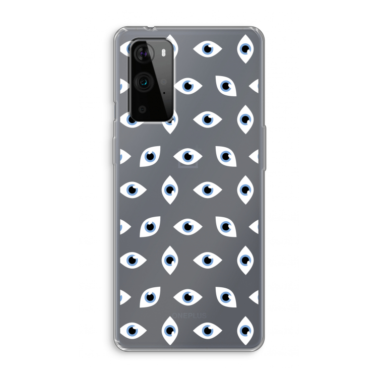 Eyes pattern: OnePlus 9 Pro Transparant Hoesje