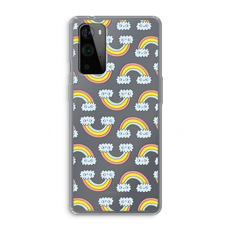 Regenboog: OnePlus 9 Pro Transparant Hoesje