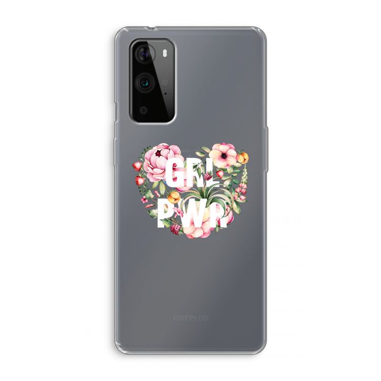 GRL PWR Flower: OnePlus 9 Pro Transparant Hoesje