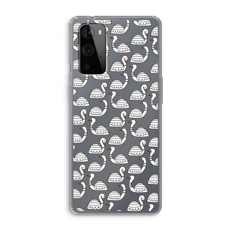 Zwanen: OnePlus 9 Pro Transparant Hoesje