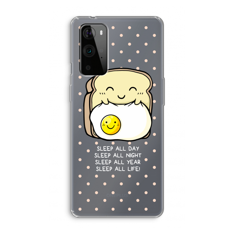 Sleep All Day: OnePlus 9 Pro Transparant Hoesje