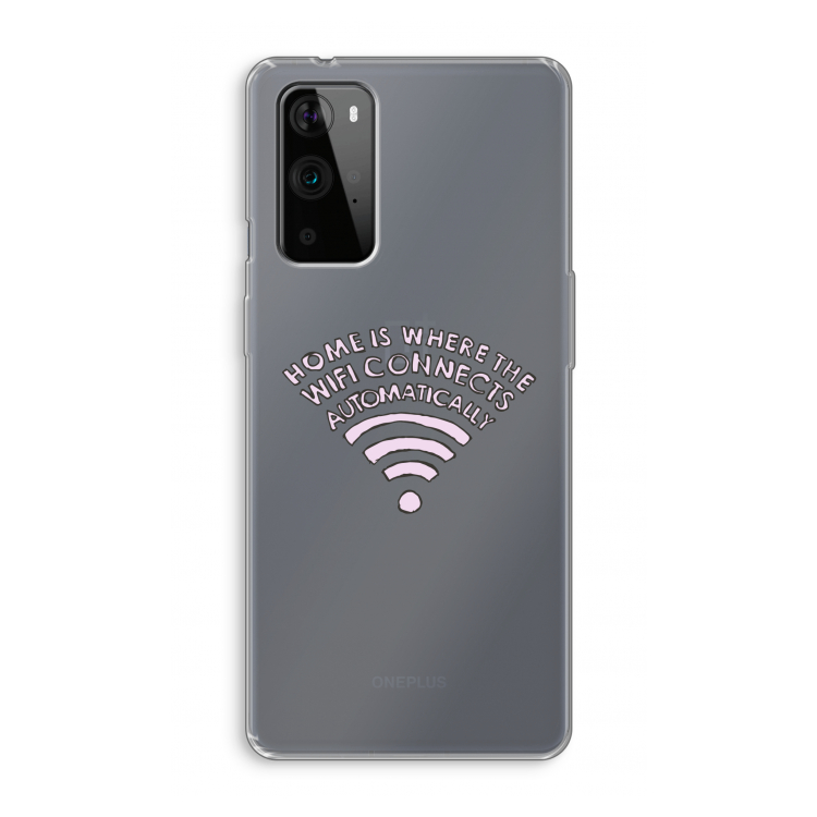 Home Is Where The Wifi Is: OnePlus 9 Pro Transparant Hoesje