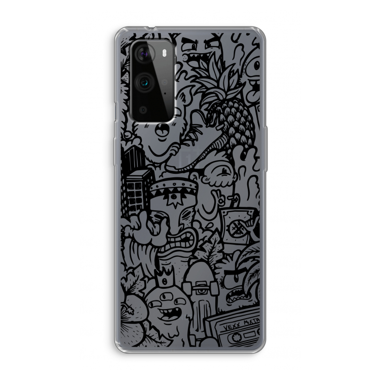 Vexx Black Mixtape: OnePlus 9 Pro Transparant Hoesje