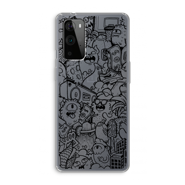 Vexx Black City : OnePlus 9 Pro Transparant Hoesje