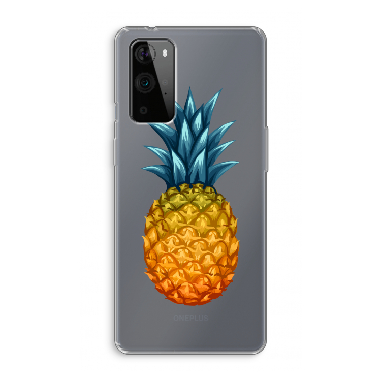 Grote ananas: OnePlus 9 Pro Transparant Hoesje