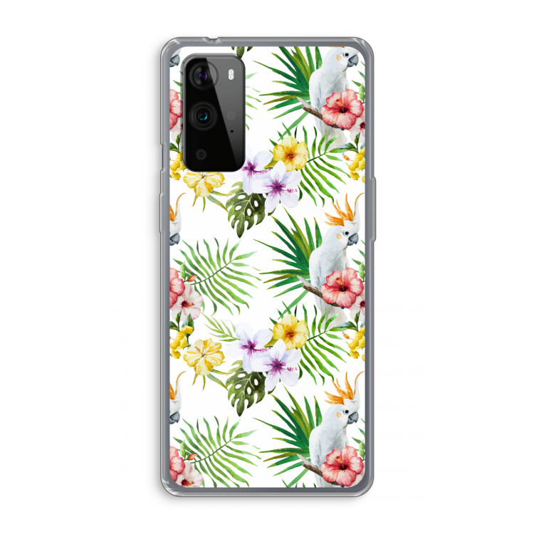 Gele kuif: OnePlus 9 Pro Transparant Hoesje