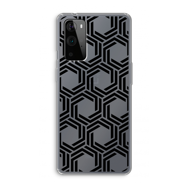 Geometrisch patroon: OnePlus 9 Pro Transparant Hoesje