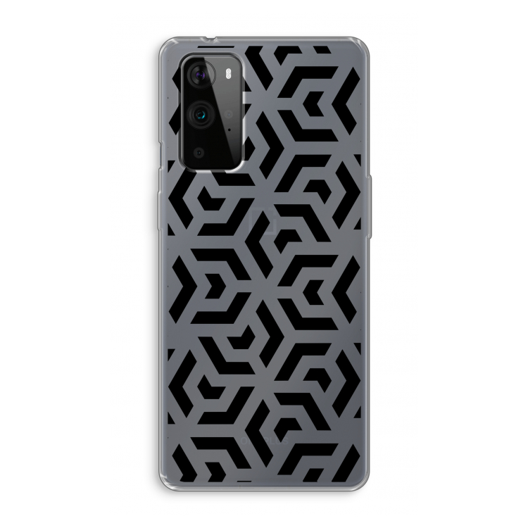 Crazy pattern: OnePlus 9 Pro Transparant Hoesje