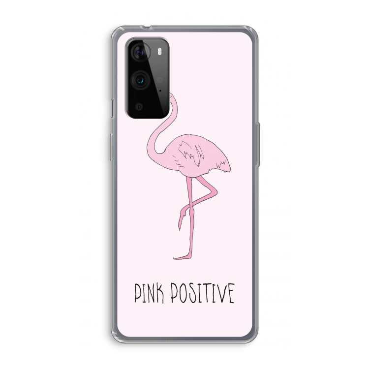 Pink positive: OnePlus 9 Pro Transparant Hoesje