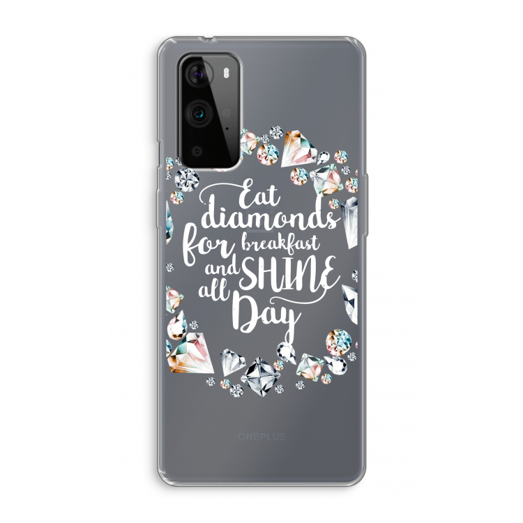 Diamonds: OnePlus 9 Pro Transparant Hoesje