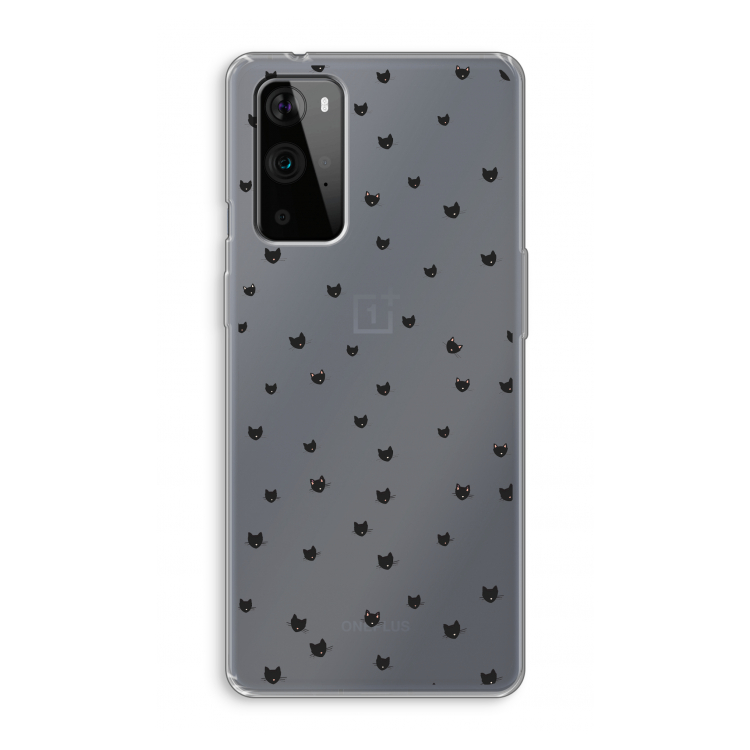 Kleine kattenkopjes: OnePlus 9 Pro Transparant Hoesje