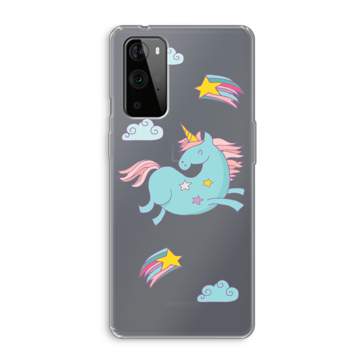 Vliegende eenhoorn: OnePlus 9 Pro Transparant Hoesje