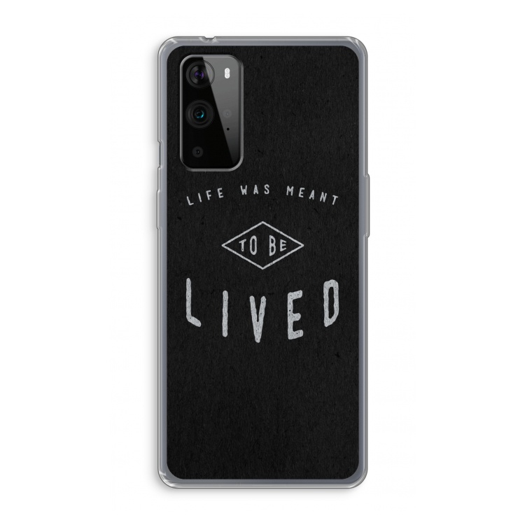 To be lived: OnePlus 9 Pro Transparant Hoesje