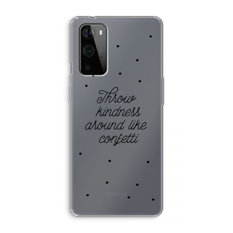 Confetti: OnePlus 9 Pro Transparant Hoesje