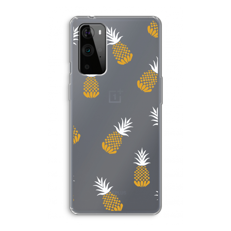 Ananasjes: OnePlus 9 Pro Transparant Hoesje