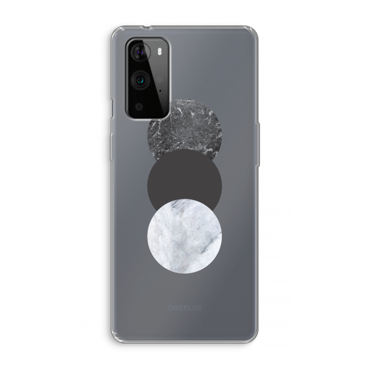 Marmeren cirkels: OnePlus 9 Pro Transparant Hoesje