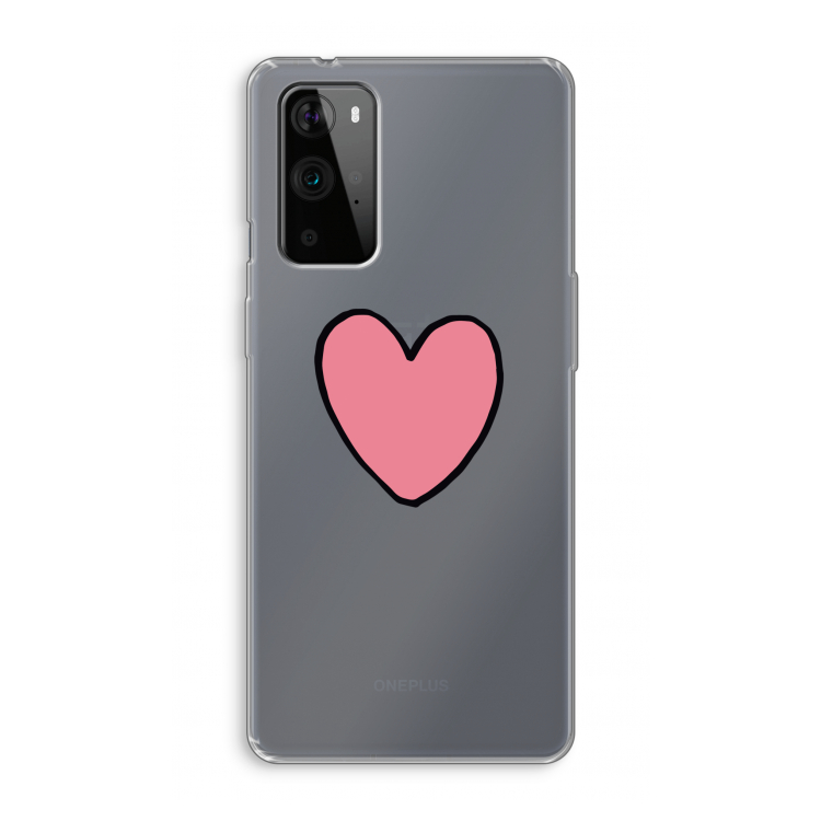 Hartje: OnePlus 9 Pro Transparant Hoesje
