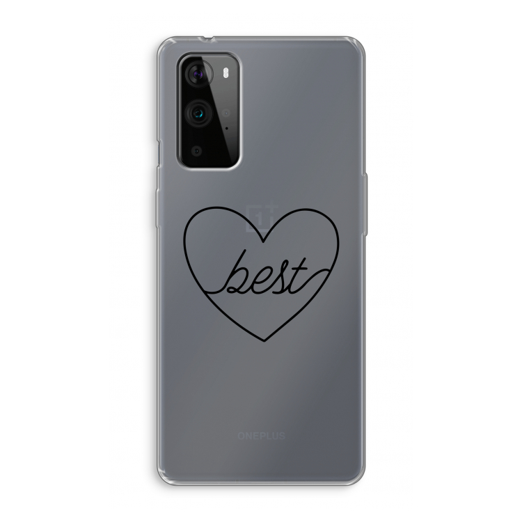 Best heart black: OnePlus 9 Pro Transparant Hoesje