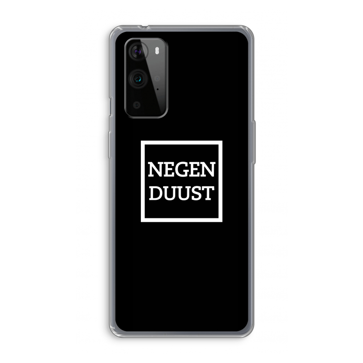 Negenduust black: OnePlus 9 Pro Transparant Hoesje