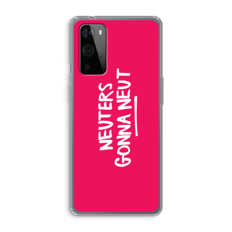 Neuters (roze): OnePlus 9 Pro Transparant Hoesje