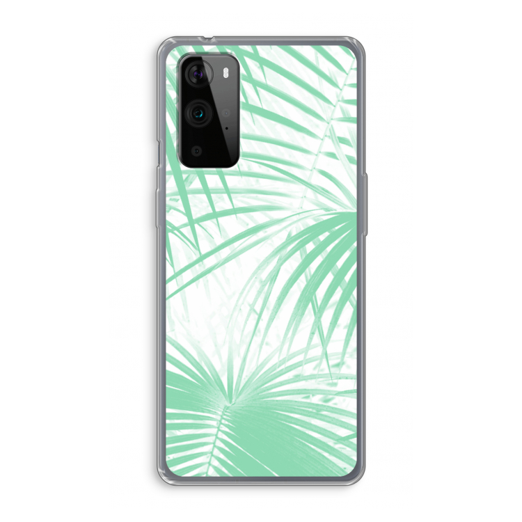 Palmbladeren: OnePlus 9 Pro Transparant Hoesje