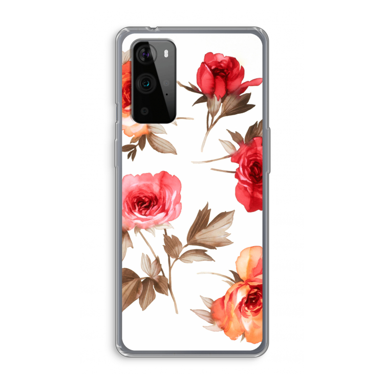 Roosjes: OnePlus 9 Pro Transparant Hoesje