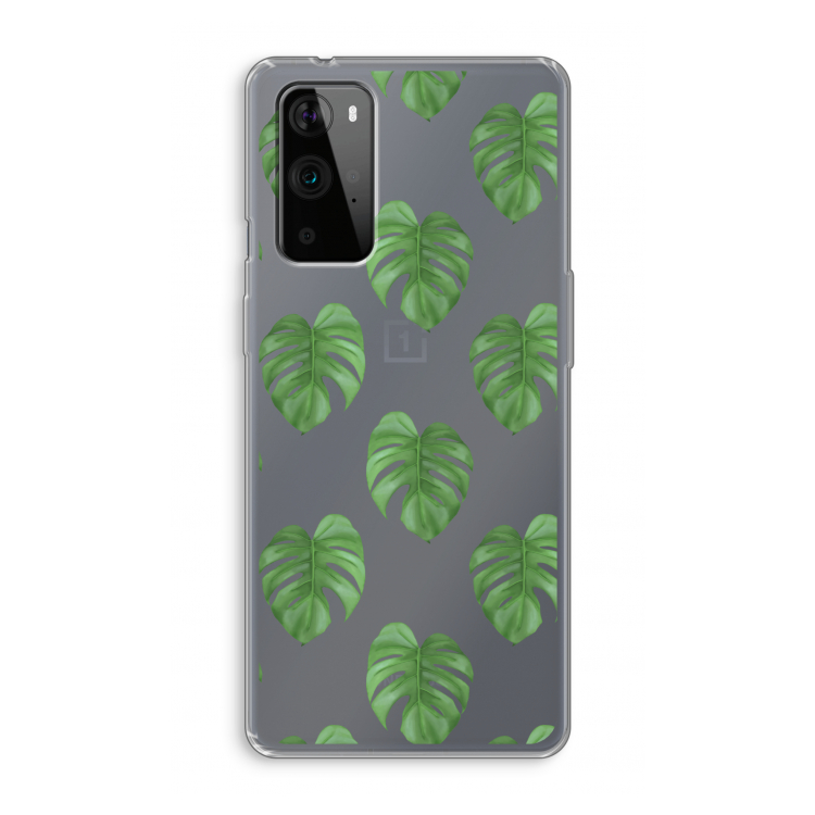 Monstera leaves: OnePlus 9 Pro Transparant Hoesje
