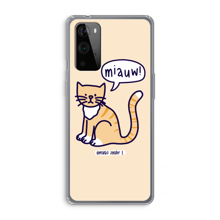 Miauw: OnePlus 9 Pro Transparant Hoesje