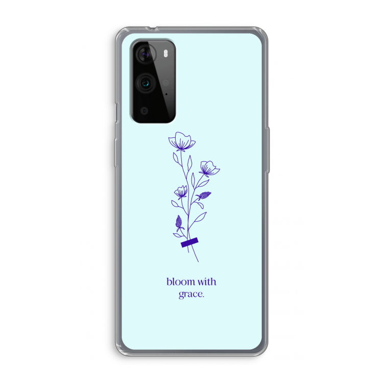Bloom with grace: OnePlus 9 Pro Transparant Hoesje