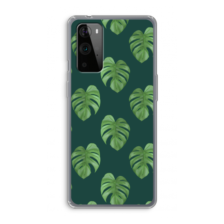 Monstera leaves: OnePlus 9 Pro Transparant Hoesje
