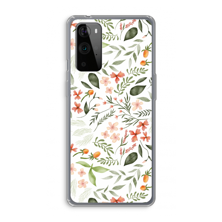 Sweet little flowers: OnePlus 9 Pro Transparant Hoesje