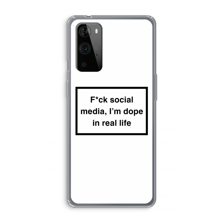 I'm dope: OnePlus 9 Pro Transparant Hoesje
