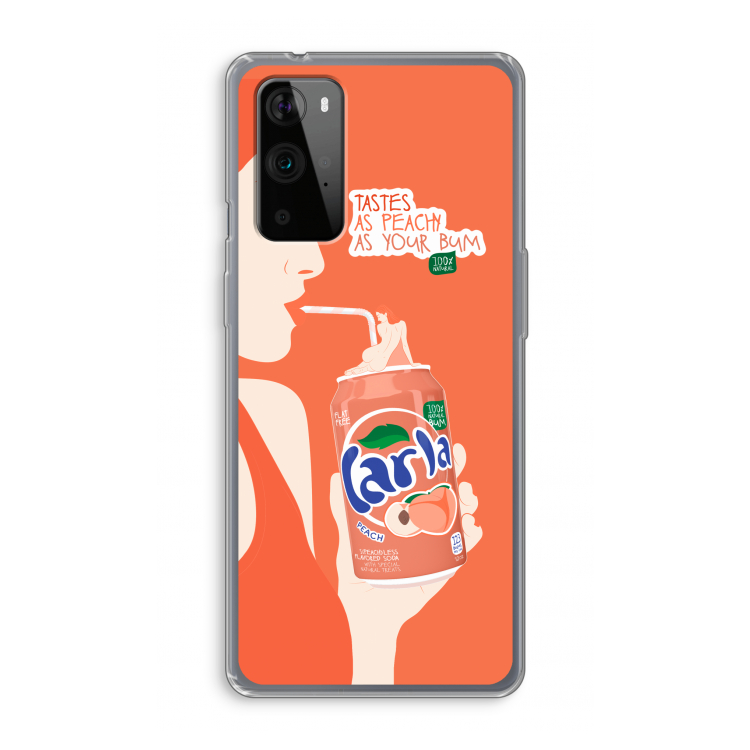 Peach please!: OnePlus 9 Pro Transparant Hoesje