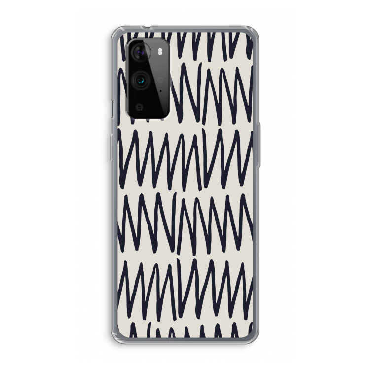 Marrakech Zigzag: OnePlus 9 Pro Transparant Hoesje