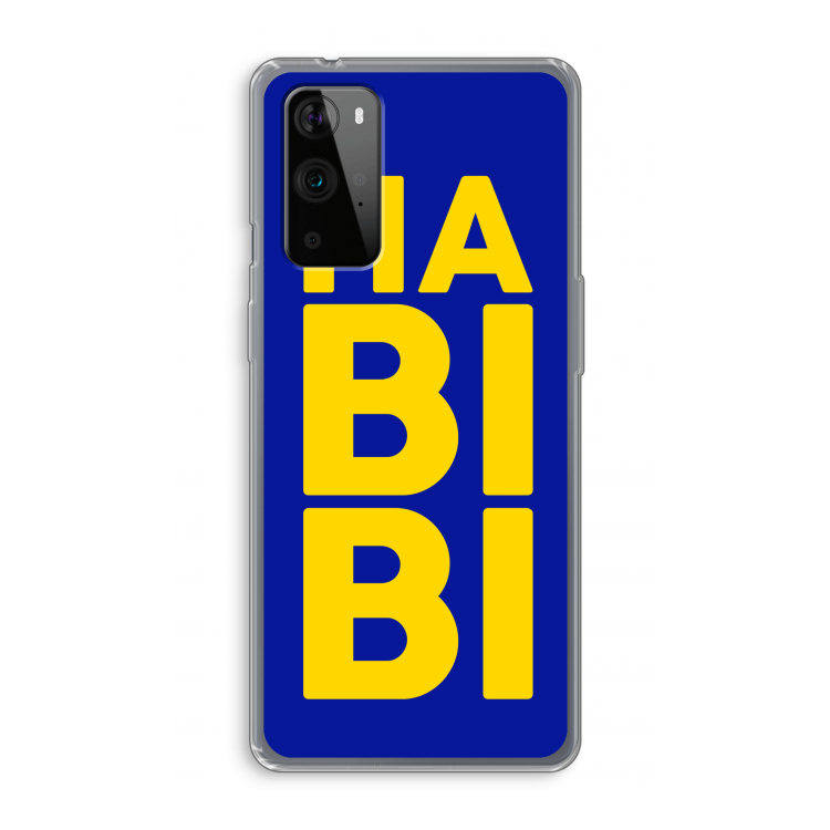 Habibi Blue: OnePlus 9 Pro Transparant Hoesje