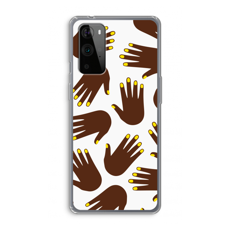Hands dark: OnePlus 9 Pro Transparant Hoesje