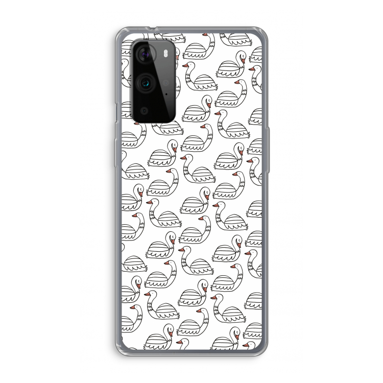 Zwanen: OnePlus 9 Pro Transparant Hoesje