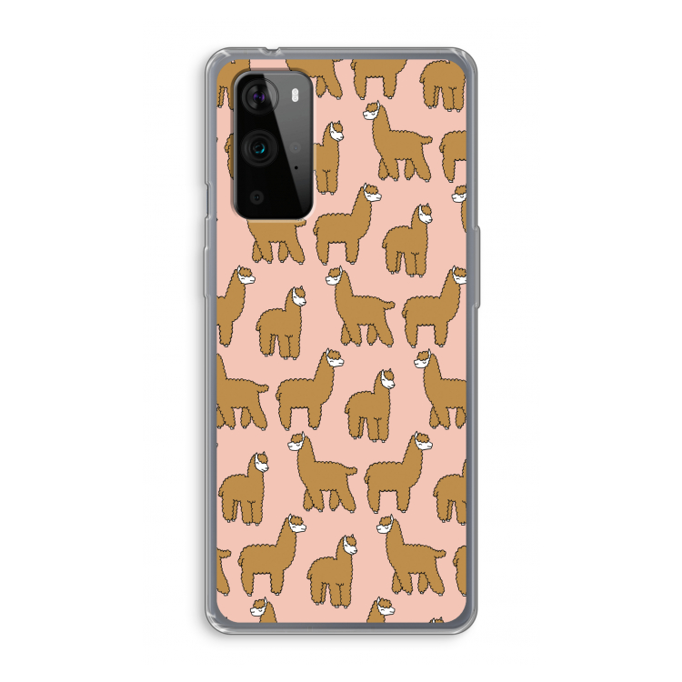 Alpacas: OnePlus 9 Pro Transparant Hoesje
