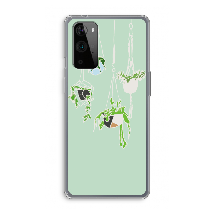 Hang In There: OnePlus 9 Pro Transparant Hoesje