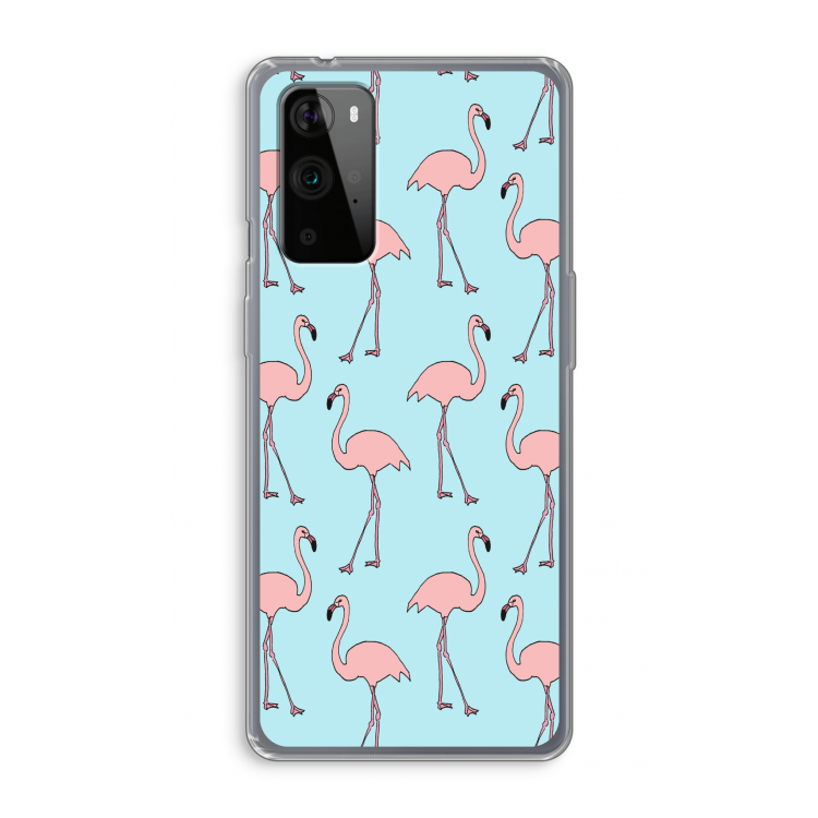 Anything Flamingoes: OnePlus 9 Pro Transparant Hoesje